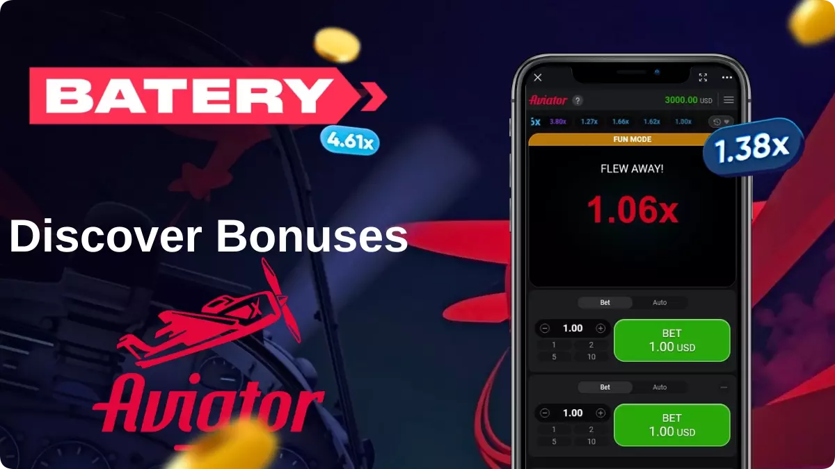 Bonuses Batery Aviator Game